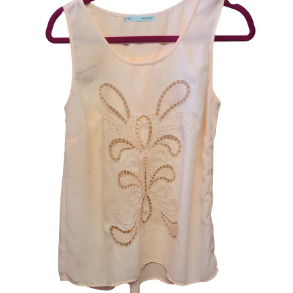 Maurices Sleeveless Peach Cut-out Top